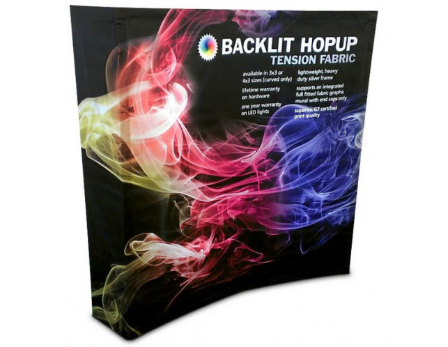8' HopUp Backlit Booth