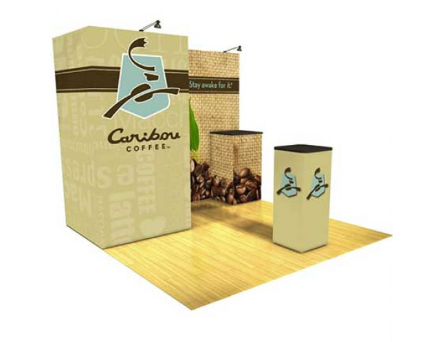 Caribou Coffee 10' Display with Storage
