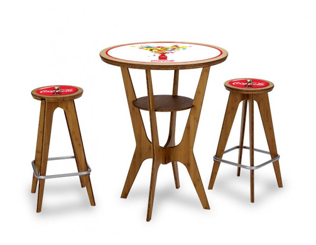 Table and Chairs with Custom Inlays