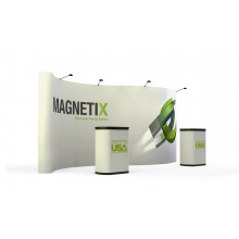 20' economy serpentine full graphic pop-up display