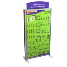 Lightbox SEG Double Sided Banner Stand with Header