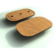 Podium Wood Top Rental (Black)