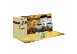 Caribou Coffee Display with Storage As Shown $14,449