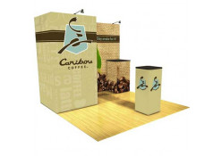 Caribou Coffee 10' Display with Storage