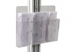 Clear Brochure Holder for Stand Tall LCD Stand