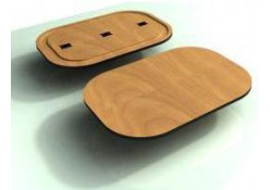 Podium Wood Top Rental (Black)