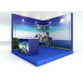 10' x 10' "L" booth in corner postion